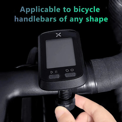 CYCLAMI S6 Bike GPS Computer Mount — Universal Rotatable Headlight & Bicycle Light Holder for Garmin, XOSS