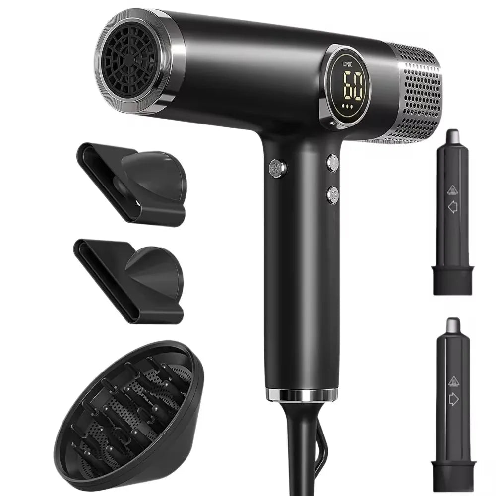 1800W Professional Salon Hair Dryer — High-Speed Brushless BLDC Motor with Negative Ion