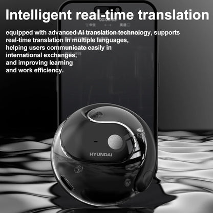 Language Translator Earbuds — Real-Time Translation Headphones, IPX5 Waterproof, Simultaneous Interpretation Wireless Earphones
