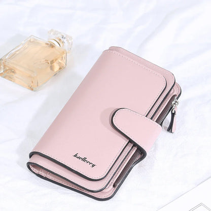 2024 Women’s Long Wallet – Custom Name Engraving, 15 Card Holders & Zippered Classic Purse