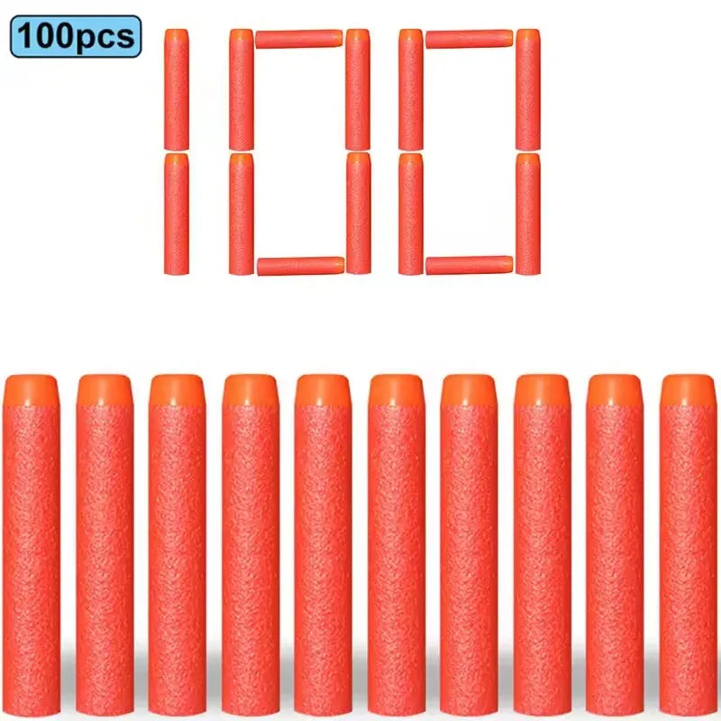 100/50PCS 7.2cm Foam Refill Darts for Nerf N-Strike Elite Blasters – Soft Bullet Toy Gun Accessories for Kids