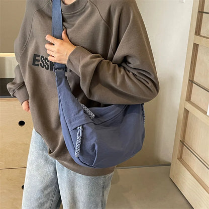 New Nylon Fabric Shoulder Bag – High Capacity Women's Crossbody Messenger Bag, Versatile & Leisure Hobo