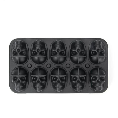 Skull Ice Ball Mold – 3D Silicone Ice Cube Tray, BPA-Free for Freezer & Cocktails