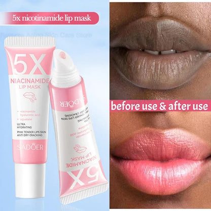 Dark Lip Repair Balm – Moisturizing Exfoliating Lip Treatment for Dry Lips, Fine Lines & Natural Pink Glow