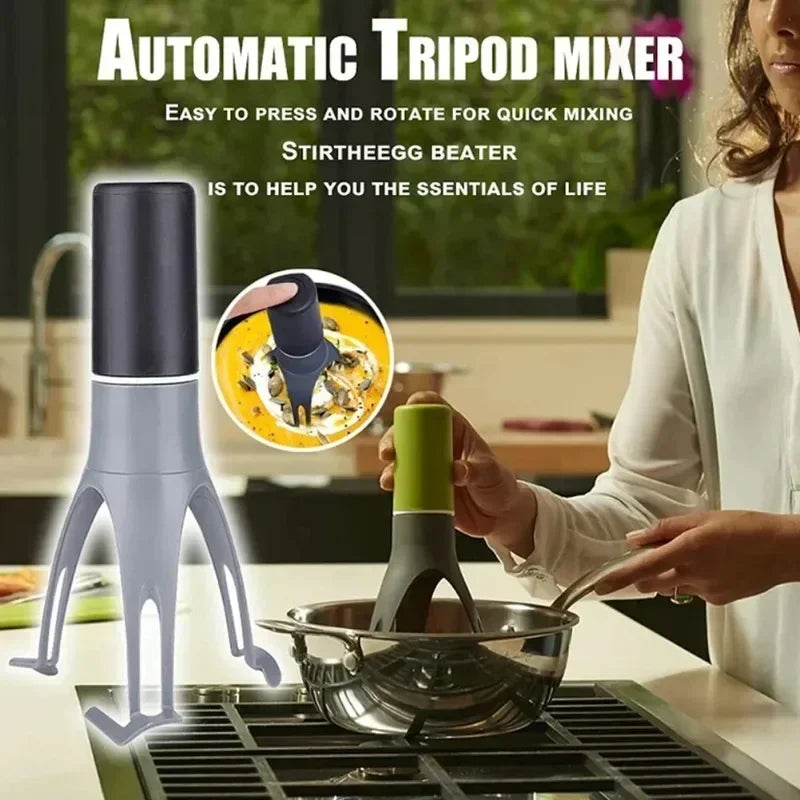 Automatic Pan Stirrer – Electric Whisk Stirrer for Cooking | Triangle Egg Beater and Food Mixer Kitchen Utensil