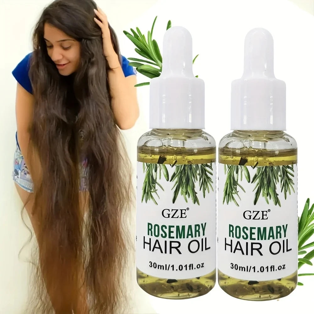Rosemary Hair & Scalp Oil - Strengthening Treatment for Straight, Wavy & Chemically Treated Hair