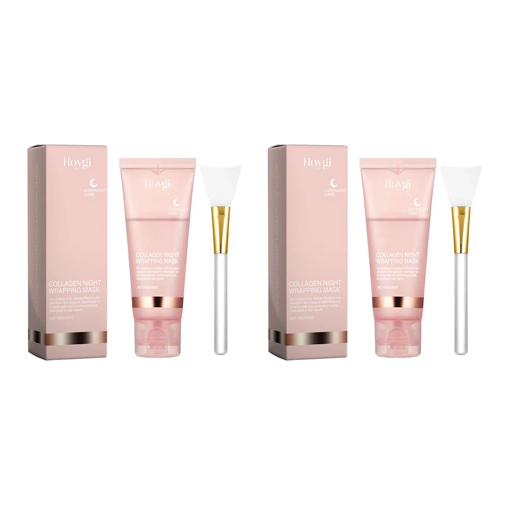 75g Collagen Night Peel-Off Mask – Moisturizing, Brightening & Firming Facial Mask for Hydrating, Smoothing & Skin Rejuvenation