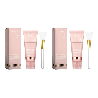 75g Collagen Night Peel-Off Mask – Moisturizing, Brightening & Firming Facial Mask for Hydrating, Smoothing & Skin Rejuvenation