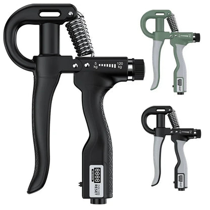 Adjustable Hand Grip Strengthener - 5-120kg Steel Spring Finger Expander Wrist & Forearm Trainer for Fitness Exercise