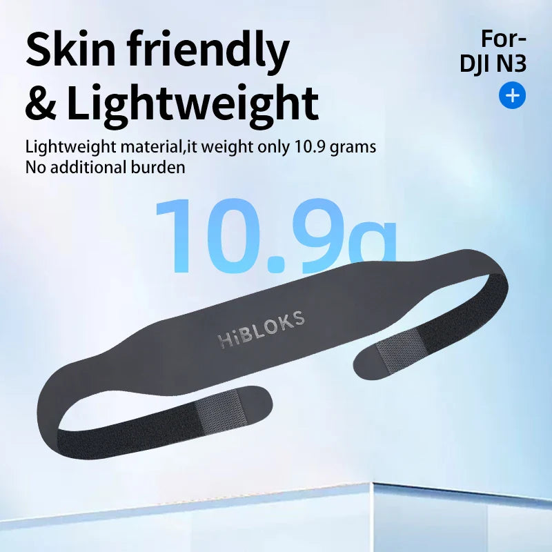 Hibloks Headband for DJI Neo & Avata 2 N3 – Protective, Pressure-Relief, Vertical Line Auxiliary Strap