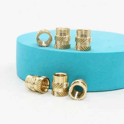 Brass Threaded Insert Nut Kit M2–M8 – Heat Set Knurled Copper Nuts for 3D Printing & Plastic Injection