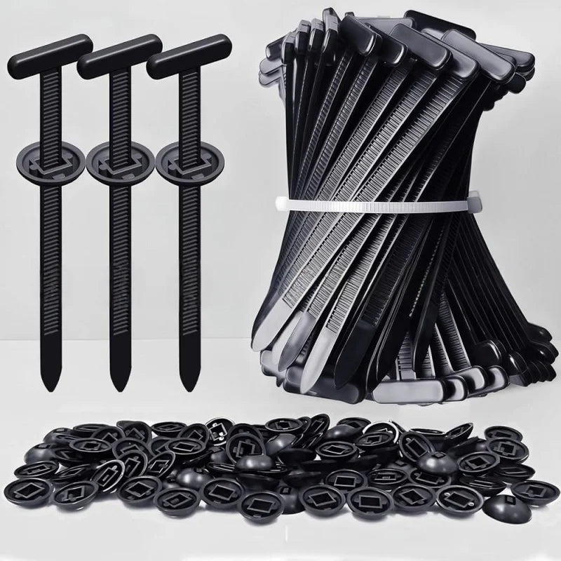 Cable Tie Buckle Clips - Core Nail Fastener Clips for Fender, Trunk & Panel Repair