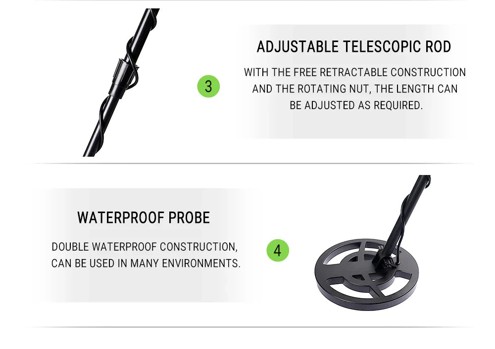 GTX5030H Underground Metal Detector – High-Sensitivity Treasure Hunter for Gold, Coins & Metals