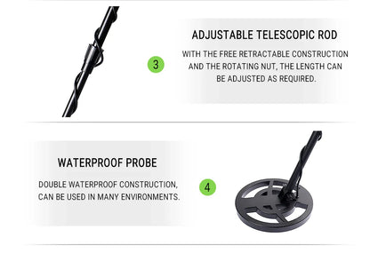 GTX5030H Underground Metal Detector – High-Sensitivity Treasure Hunter for Gold, Coins & Metals