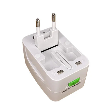 Universal Power Plug Adapter - International Travel AC Charger Converter for EU, US, AU, UK, Electrical Socket Outlet