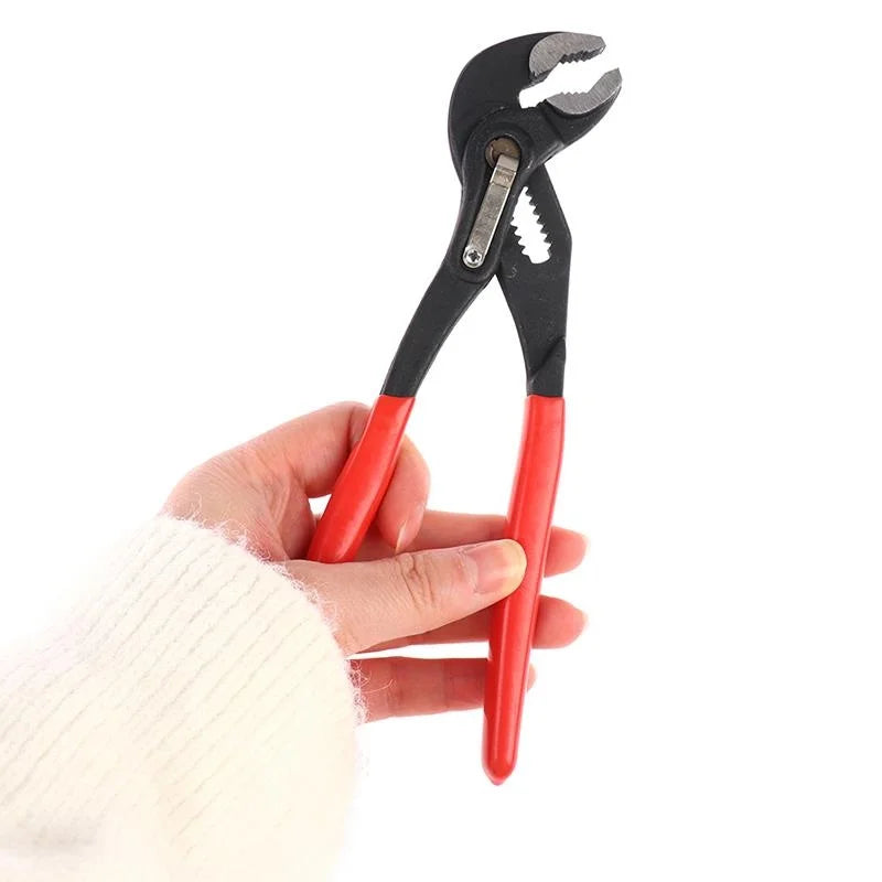 7/10/12 Inch Adjustable Water Pump Pliers – Quick-Release Pipe Wrench & Plumbing Clamp Tool for Household Repairs