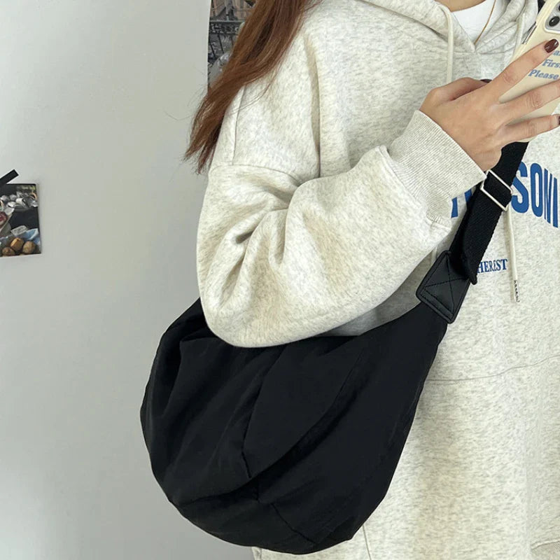 Fashion Women's Large Capacity Crossbody Shoulder Bag – Casual, Simple & Versatile Down Cotton Design