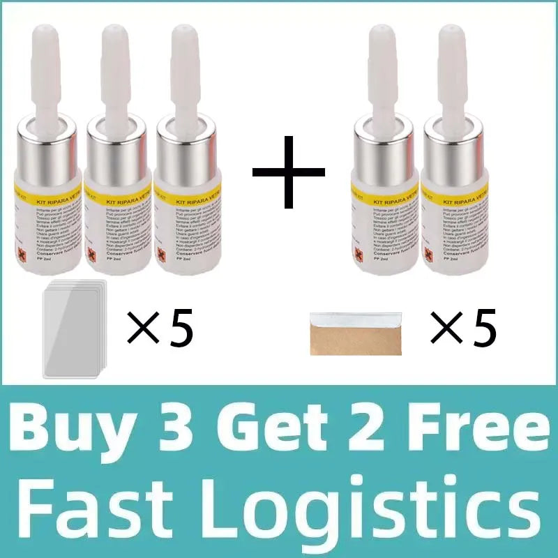 Windshield Repair Kit – DIY Automotive Glass Tool for Chips, Cracks & Star-Shaped Damage