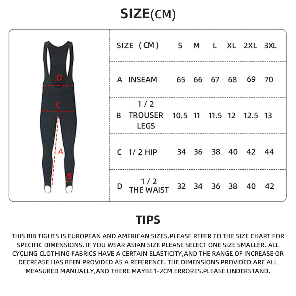 YKYWBIKE Men's Thermal Fleece Cycling Bib Tights – Warm Road Bike Pants for 5-15°C Riding