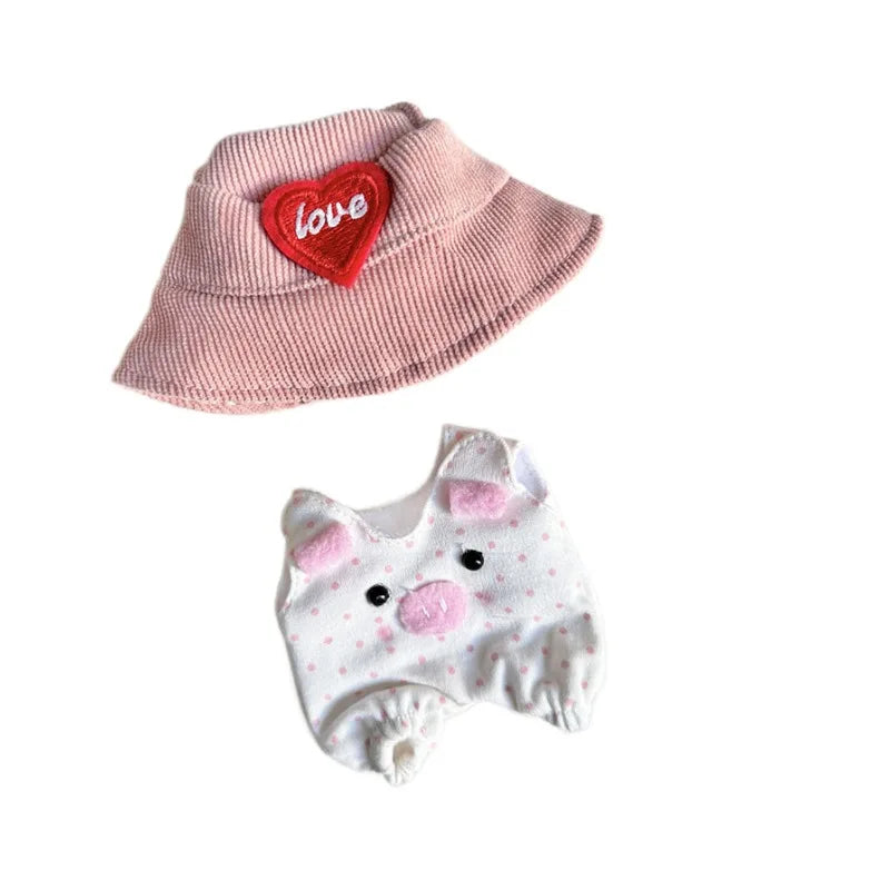 Labubu Doll Clothes Outfit — Accessories for 1st & 2nd Gen Sitting Party Dolls | Powder Point Pig Costume
