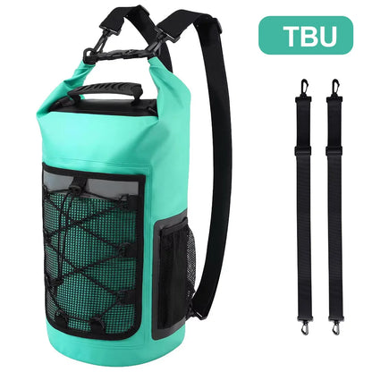 25L Waterproof Dry Bag Backpack - Roll-Top Outdoor Swimming, Kayaking & Camping Bag