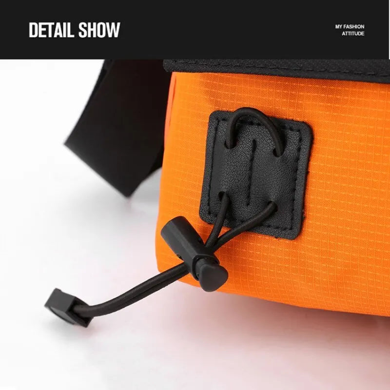 New Horizontal Shoulder Bag | Outdoor Leisure Messenger Handbag | Fashion Nylon Color Contrast Bag