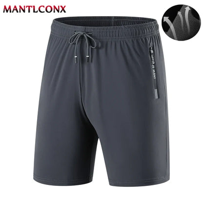 Men's Summer Sport Shorts – Cool Running, Gym & Fitness Training Shorts in Black and Gray