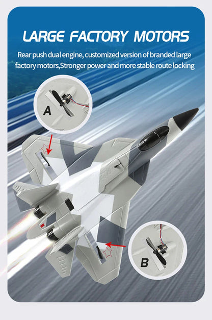 RC SU-35 Foam Fighter Jet – 2.4G Remote Control Glider Airplane Toy for Kids & Boys