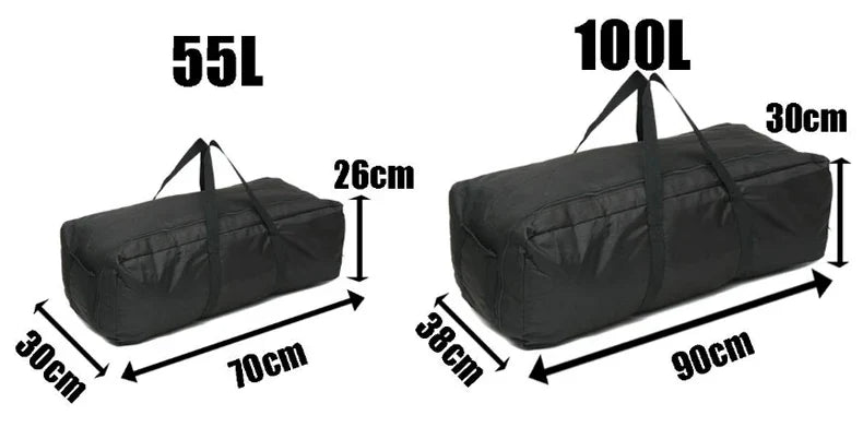 Camping Equipment Storage Bag – Large Waterproof Travel Duffle & Backpack for Men & Women Outdoor Hiking