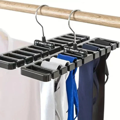 Rotating Tie & Belt Hanger — Multifunctional Scarf Organizer for Home Closet Storage Rack
