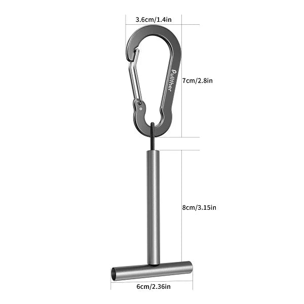 Pullther Fly Fishing Tippet Line Holder – Durable Aluminum Spool Storage for Leader & Tippet Spools