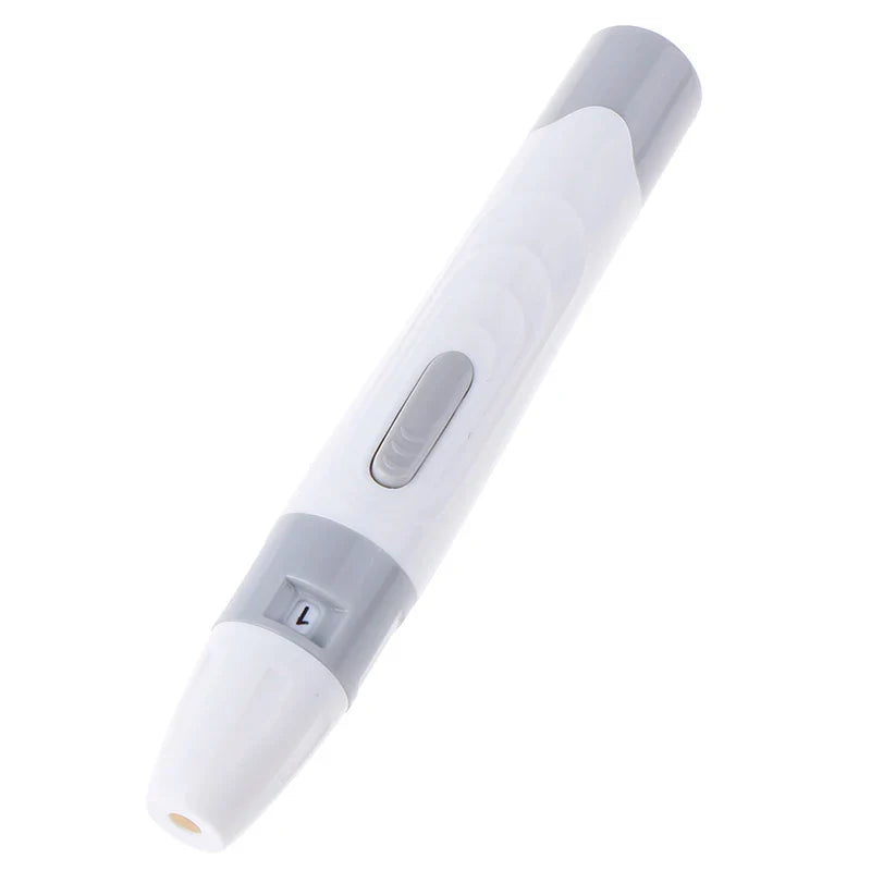 Lancet Pen Lancing Device for Diabetics – Adjustable Depth Blood Sampling Tool for Safe and Easy Glucose Testing