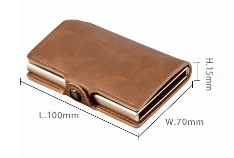 Men's Slim Wallet with Money Clip – Pop-Up RFID Blocking Credit Card Holder, Minimalist Design
