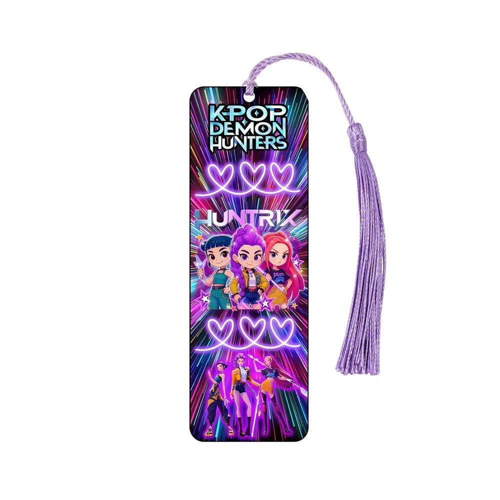 Kpop Demon Hunters Huntrix Cartoon Bookmarks – Cute Anime Stationery for Fans & Book Lovers