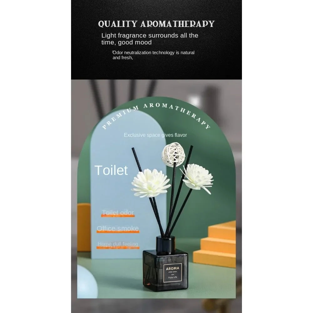 50ml Luxury Diffuser & Scented Candle Gift Set - Lime Basil Essential Oil for Aromatherapy & Home Decor