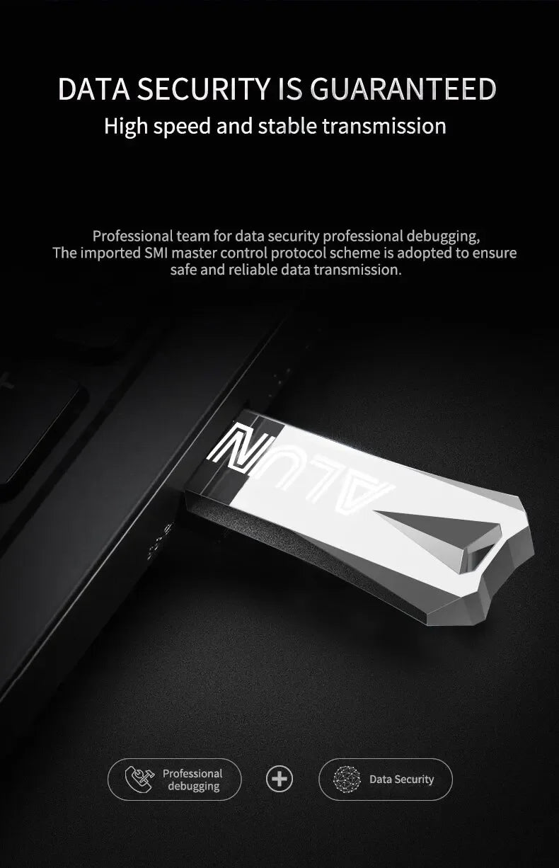 ALUNX USB 3.0 Flash Drive – 4GB/8GB/16GB/32GB/64GB/128GB Metal USB Pendrive Memory Stick