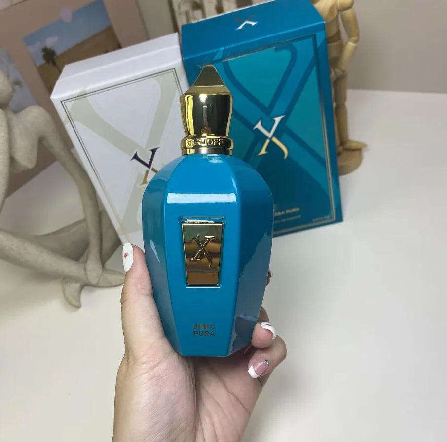 ALEXANDRIA Erba Pura Soprano Designer Glass Bottle – 100ml (3.4 fl.oz) Long-Lasting Unisex EDP Body Mist