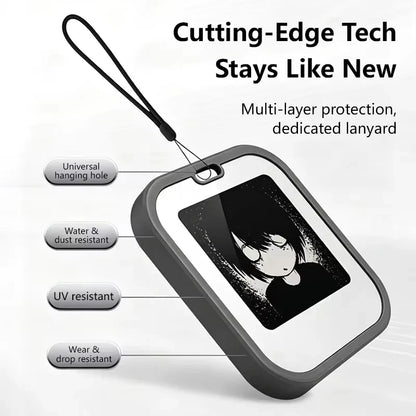 Lenovo Mini E-Ink Desktop Display - 1.54-Inch NFC Electronic Ornament and Bag Charm