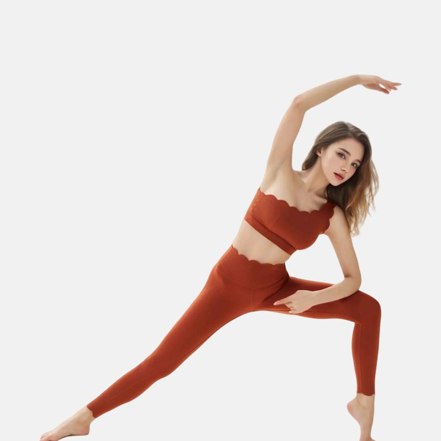 2PCS Women’s Seamless Yoga & Fitness Set – Sports Bra with Leggings & Gym Shorts Workout Outfit