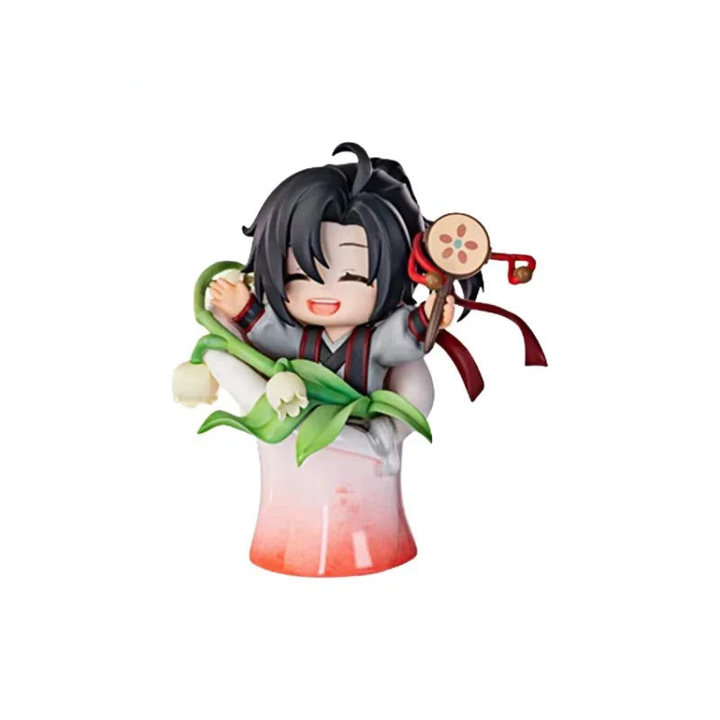 Mo Daozu Stone Porcelain Flower Rhyme Blind Box – Cute Anime Character Collectible Toy Gift for Wei Wuxian & Lan Fans
