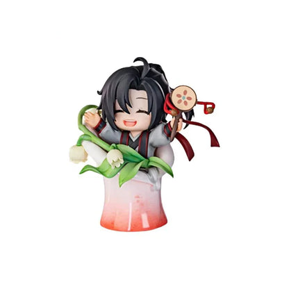 Mo Daozu Stone Porcelain Flower Rhyme Blind Box – Cute Anime Character Collectible Toy Gift for Wei Wuxian & Lan Fans
