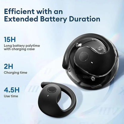 AI Real-Time Translator Earphones — 144 Languages, Wireless Bluetooth 5.3, Noise-Cancelling, IPX7 Waterproof Headphones for Travel