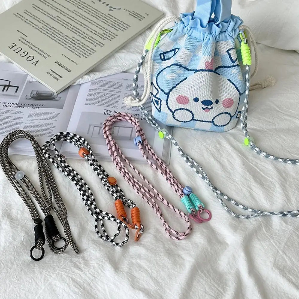 Cute Adjustable Crossbody Bag Chain Strap – Detachable Stripe Shoulder Bag & Phone Hanging Rope Accessory