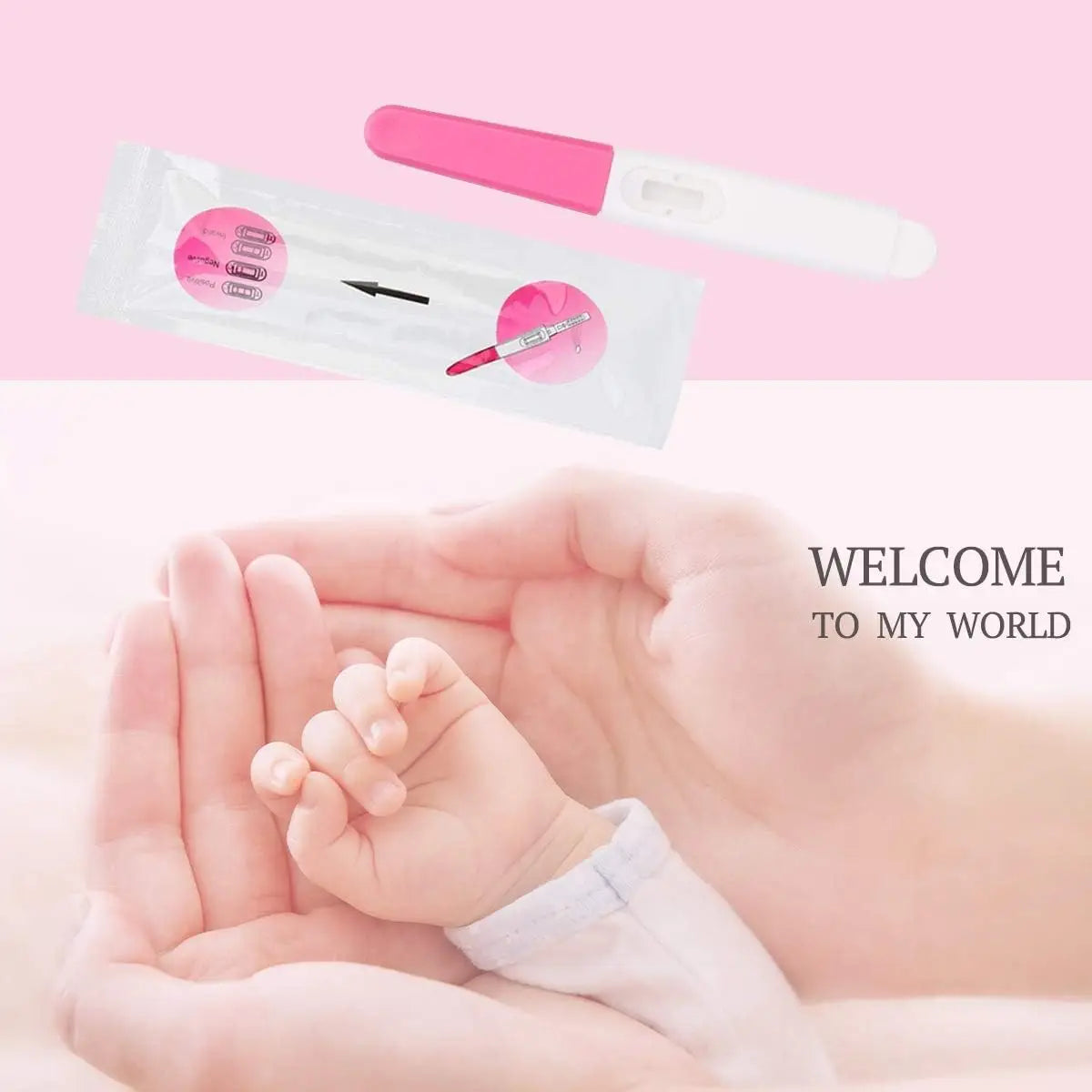 5 Pregnancy Test Sticks – hCG Midstream Tests, Over 99% Accurate, High Sensitivity, Powered by Premom Ovulation
