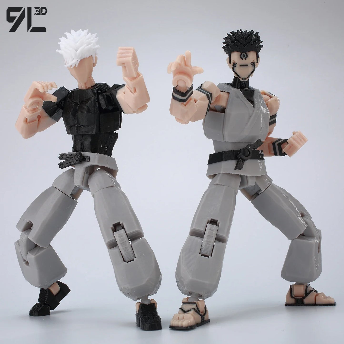 9L3D Printed Anime Action Figures — Jujutsu Kaisen Sukuna, Yuji, Yuta, Satoru Gojo Movable Mannequin Toys