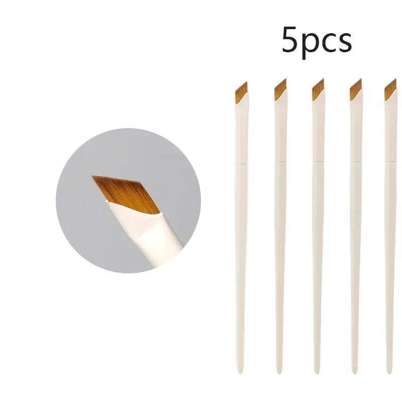 Upgrade Blade Eyeliner Brush | Ultra-Thin Fine Angle Flat Brush for Eyebrows & Under-Eye Makeup | Precise Detail White Brush