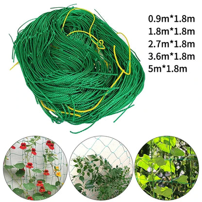 Durable Nylon Garden Climbing Netting for Strong Plant Trellis - Ideal for Loofah, Morning Glory, Flowers, and Cucumber Vine