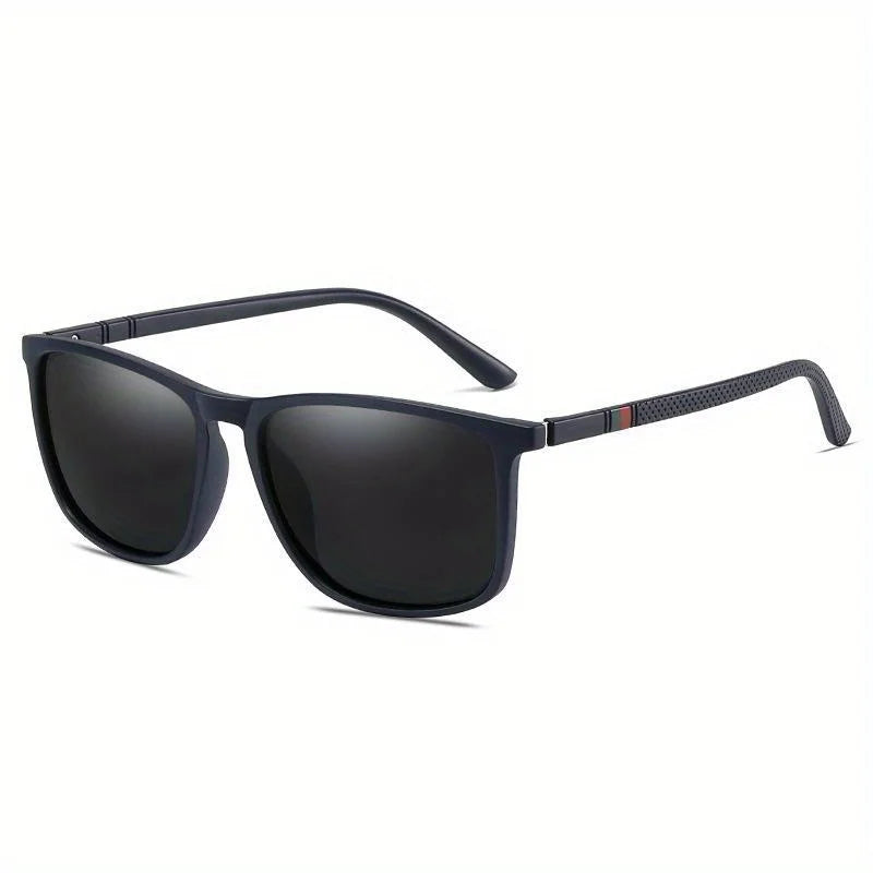 Polarized Sports Sunglasses for Men – Lightweight Comfortable Square UV400 Eyewear with Original Case
