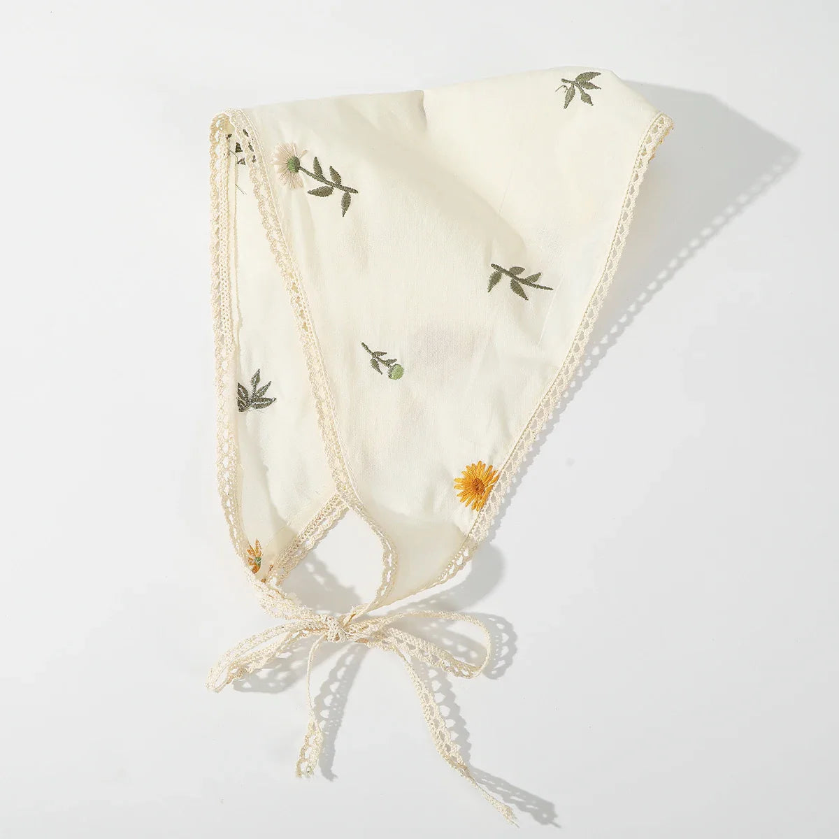 Fabric Printing Triangle Scarf — Flower Turban Bandana Headband for Women Retro Hair Accessories
