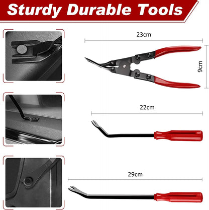 Car Interior Disassembly Kit – Plastic Trim Removal Tools & Clip Puller Set for DIY Auto Panel Work